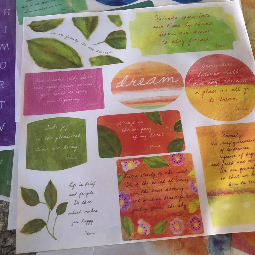 🙏 FLAVIA Scrapbook Transparency Overlays Kit nwt - Picture 7 of 13